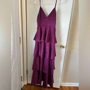 Lulus Purple Tiered Dress